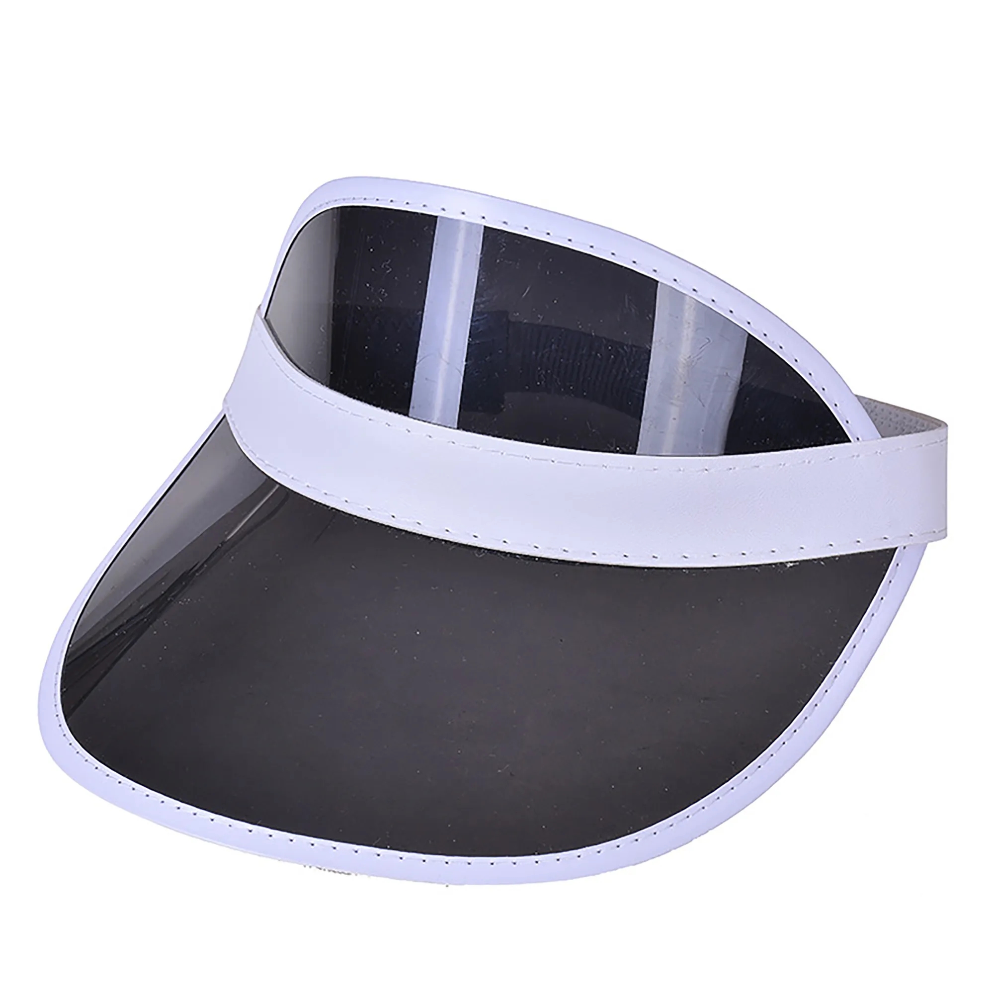 Clear Plastic Outdoor Hollow Top Sun Hat MOQ 100PCS 16