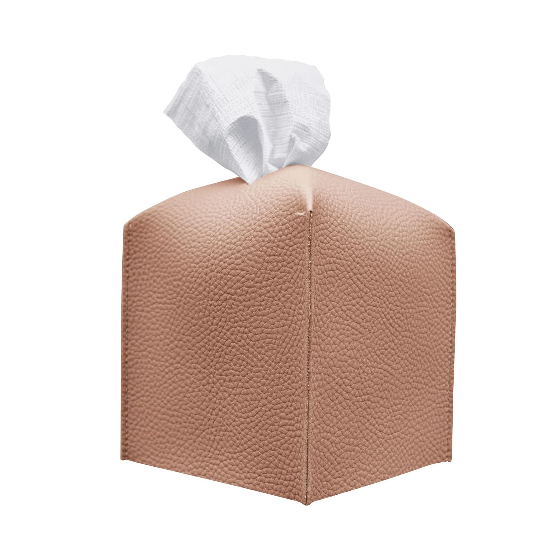 Square Decorative PU Leather Tissue Box 7