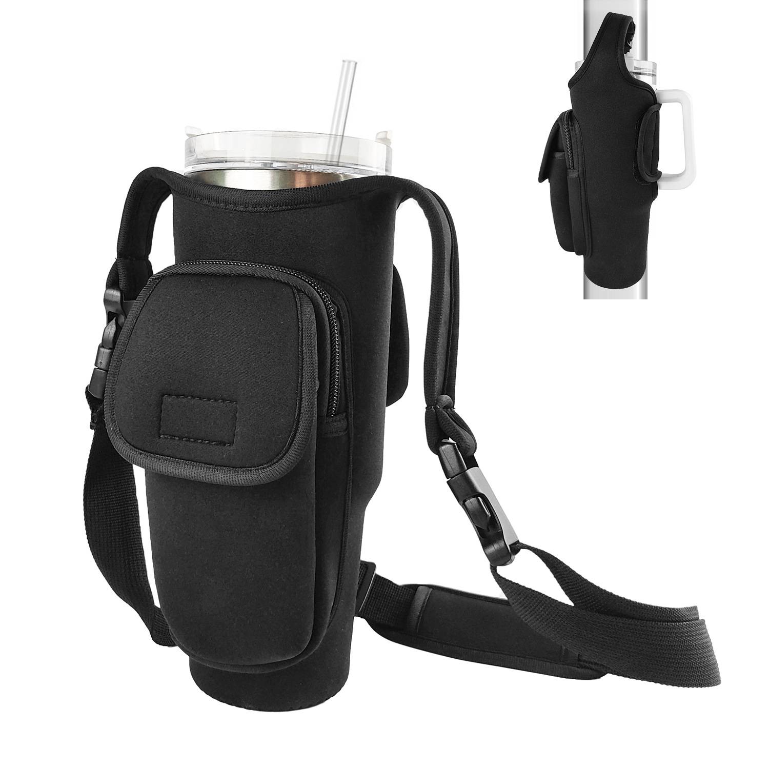 40oz Detachable Polyester Insulated Cup Sleeve w/ Pocket 5