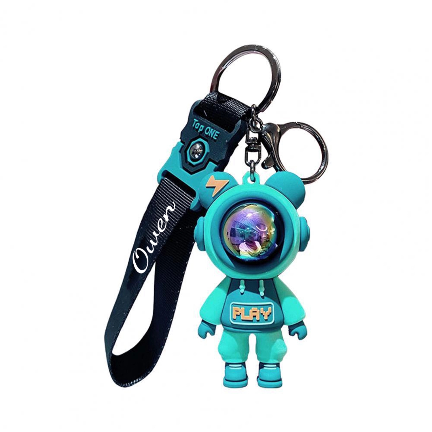 Lightning Bear Figure Keychain 1