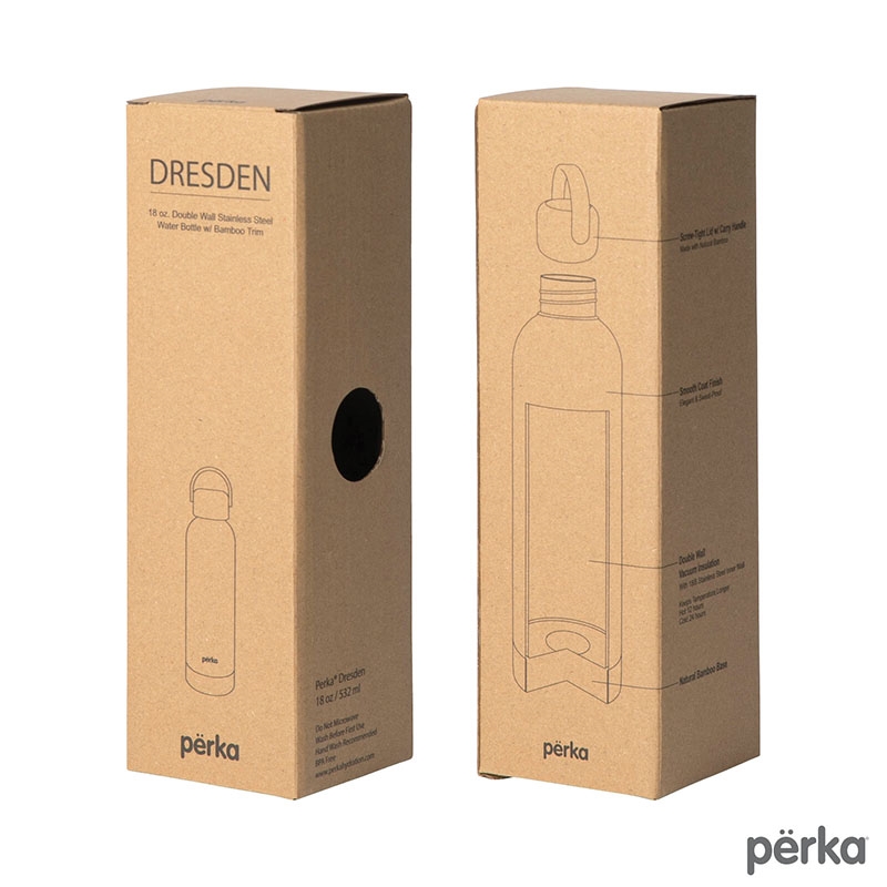 Perka® Dresden 18 oz. Double Wall, Stainless Steel Water Bottle 1