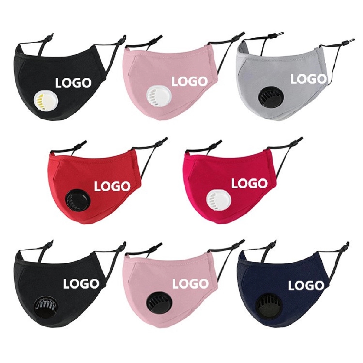Reusable Cotton Mask with breathing valve 2