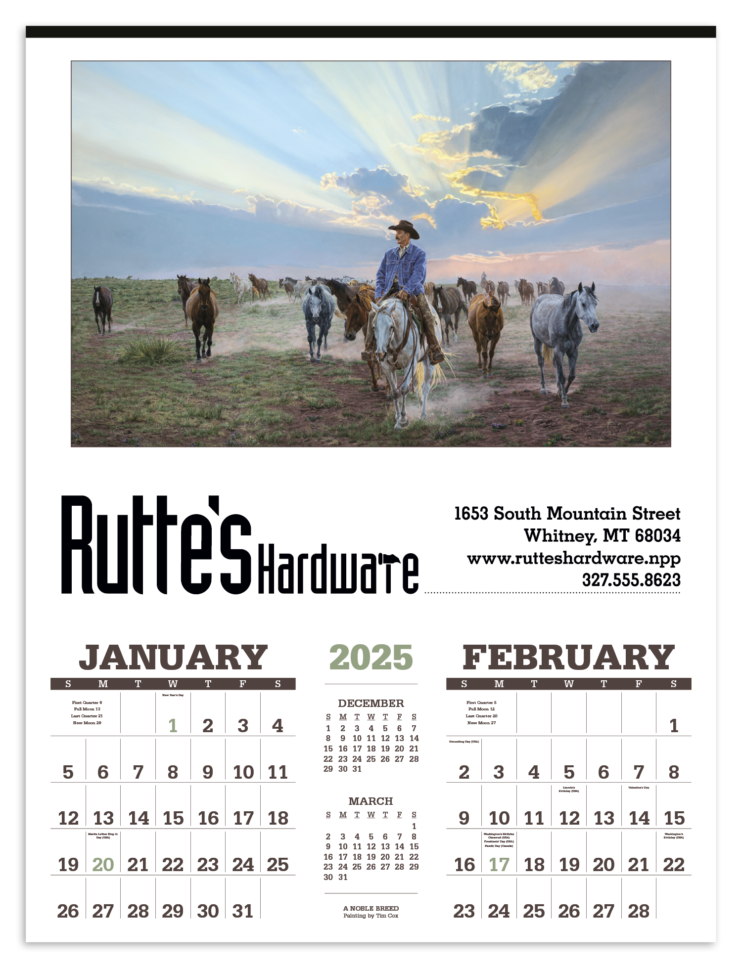 Triumph® Calendars American West by Tim Cox Calendar 1