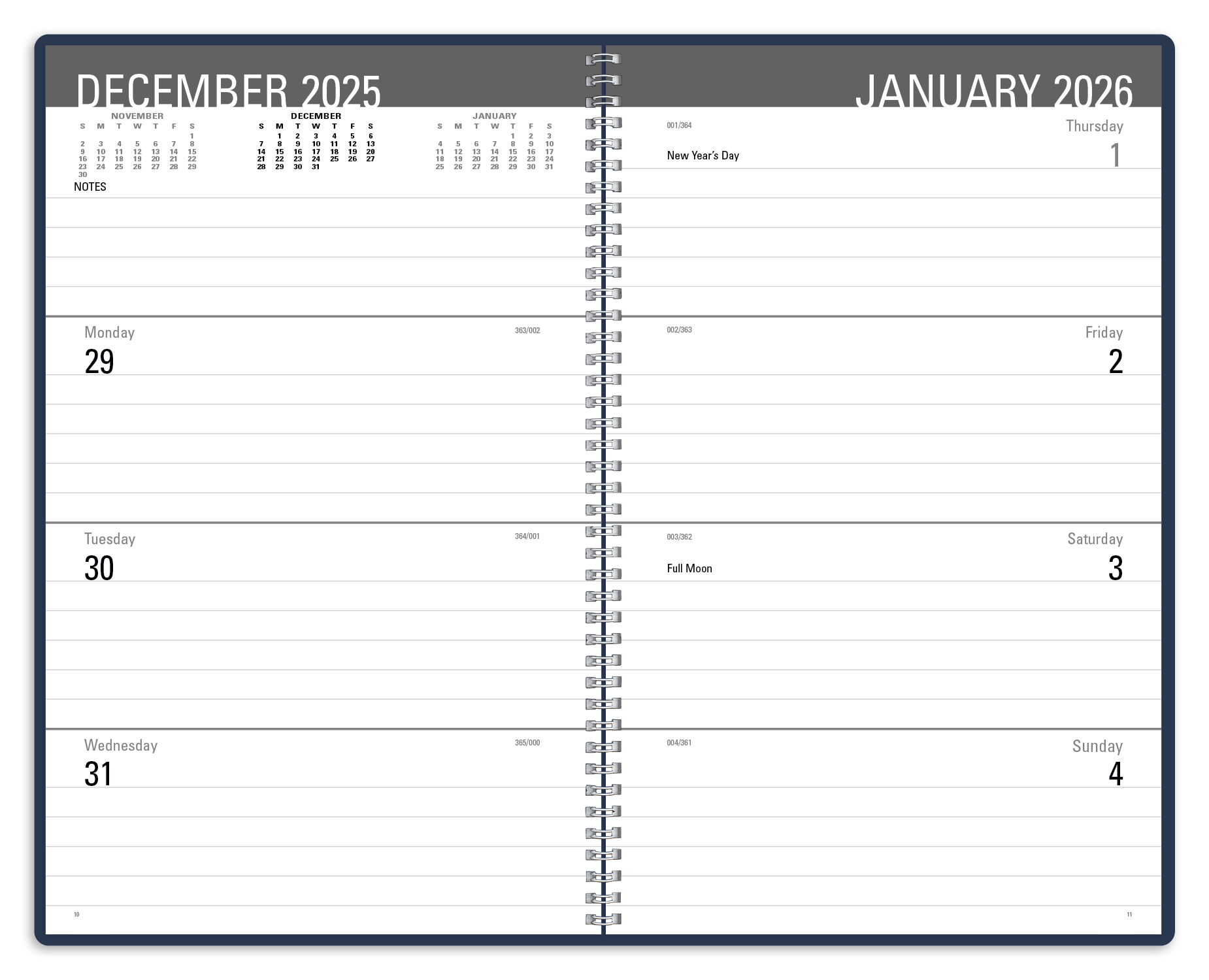 Triumph® Calendars Classic Weekly Desk Planner 19