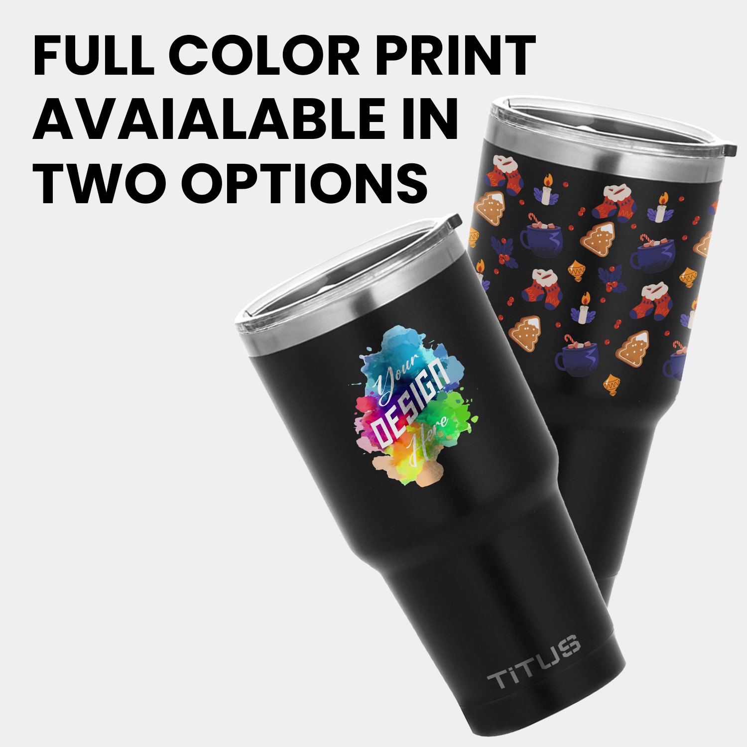 Premium 30 oz TiTUS® Double Wall Stainless Steel Insulated Tumbler 5