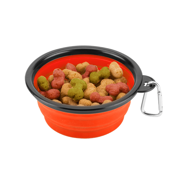 Collapsible Silicone Pet Bowl w/Carabiner 34