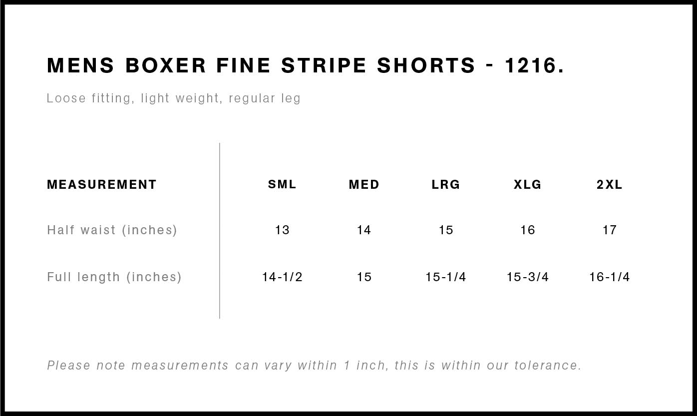 Boxer Fine Stripe Shorts | 1216 3