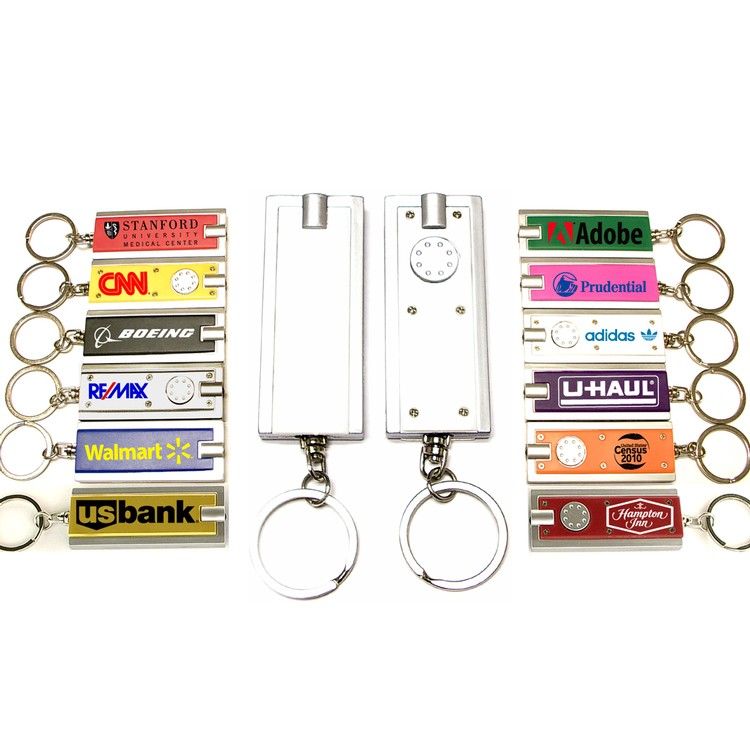 Rectangular Flashlight Key Chain