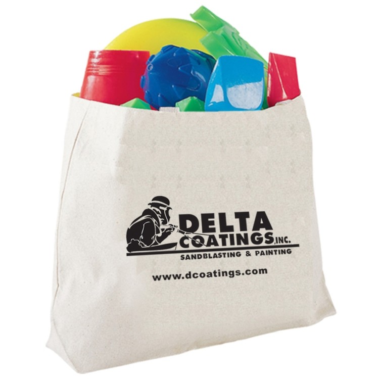 Canvas Jumbo Tote Bag, custom tote bag with logo imprint 5