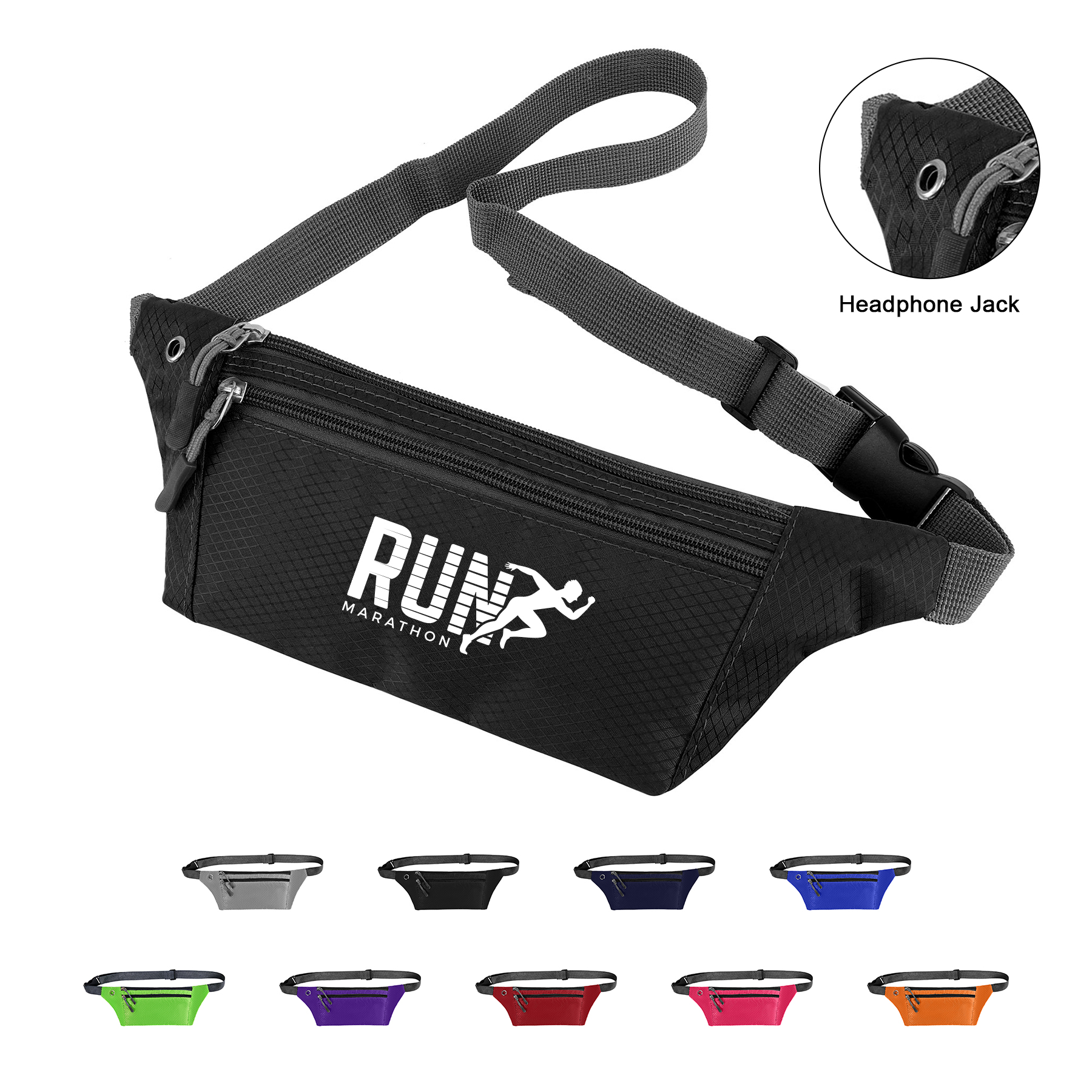 3 Zippered Running Belt Bag 2