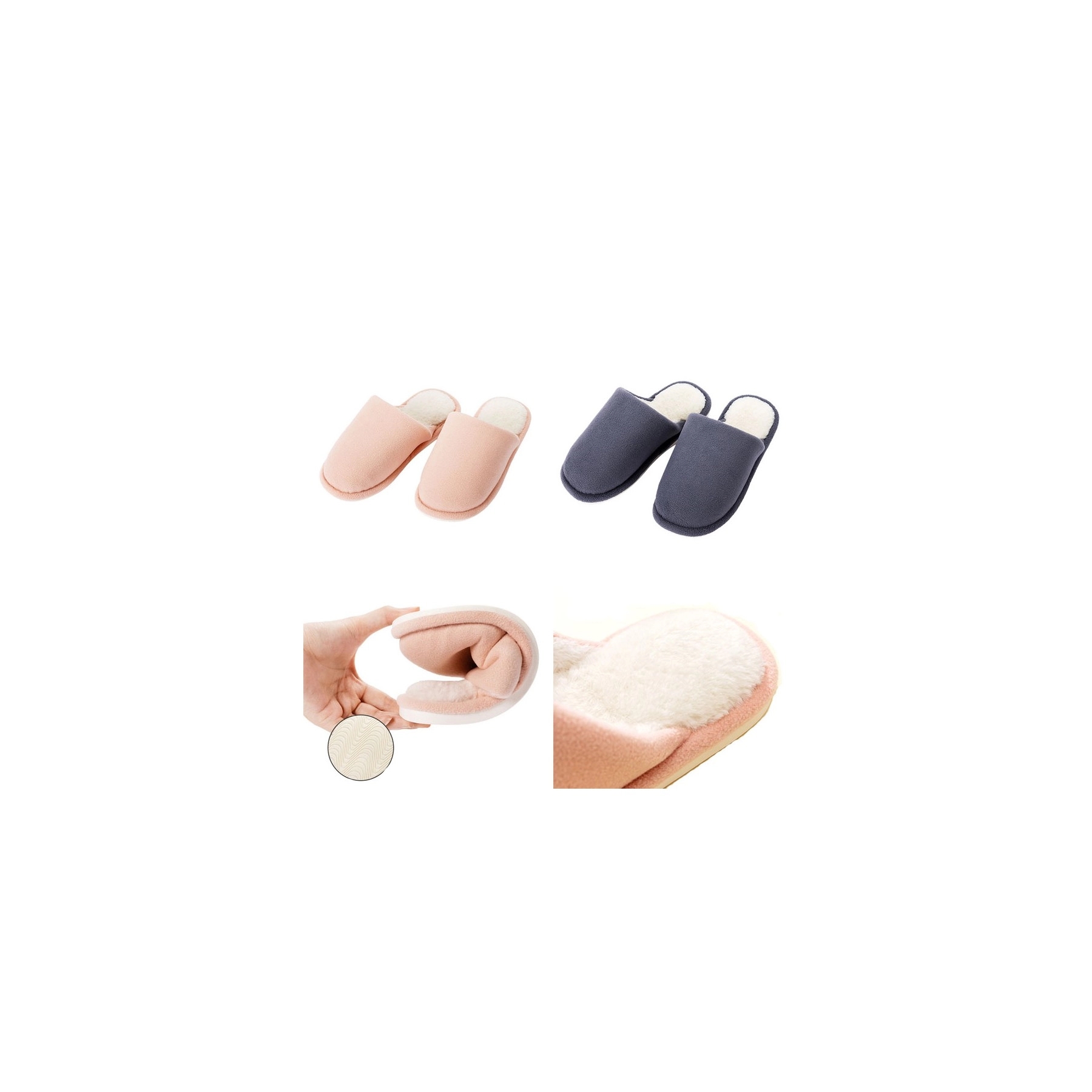 Autumn Winter Indoor Warm Plush Household Shoes 3