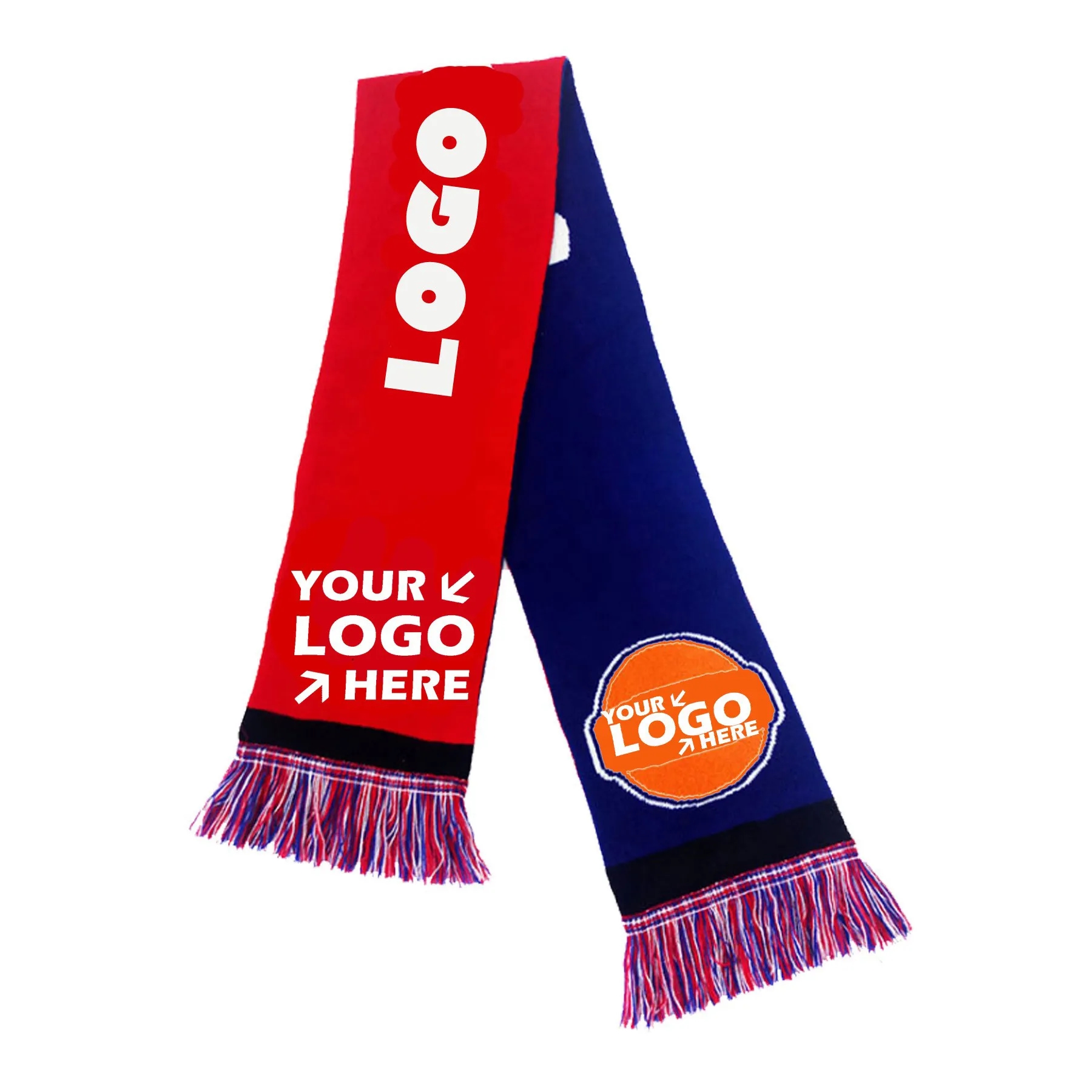 Customized Football Fan Jacquard Scarf