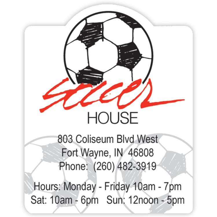 Vinyl Label Full Color (3.11"x2.5") Circle Bump