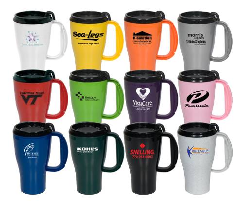 16 Oz. Double Wall Insulated Mug w/ Slider Lid