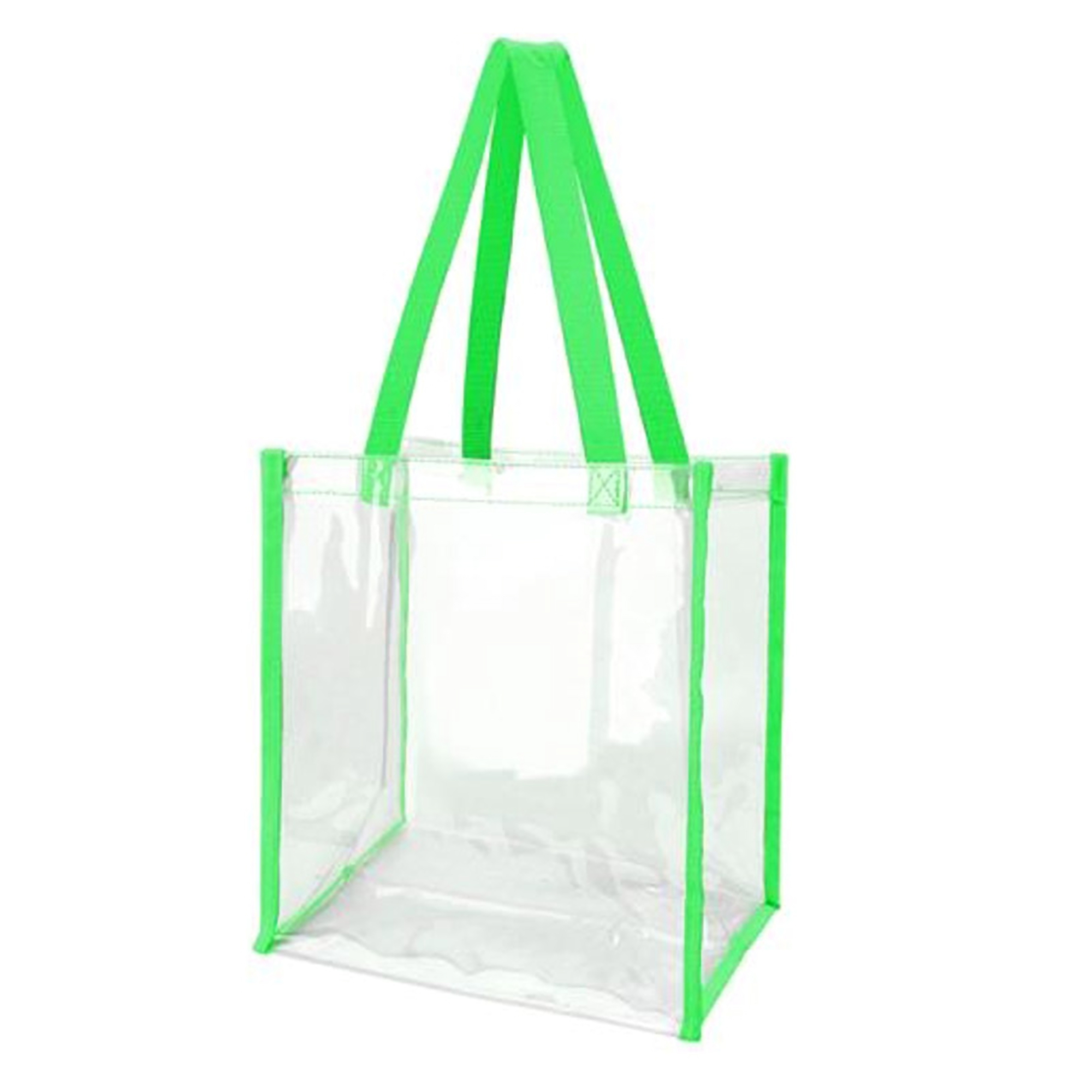 Color Handle Clear Plastic Tote Bag 3