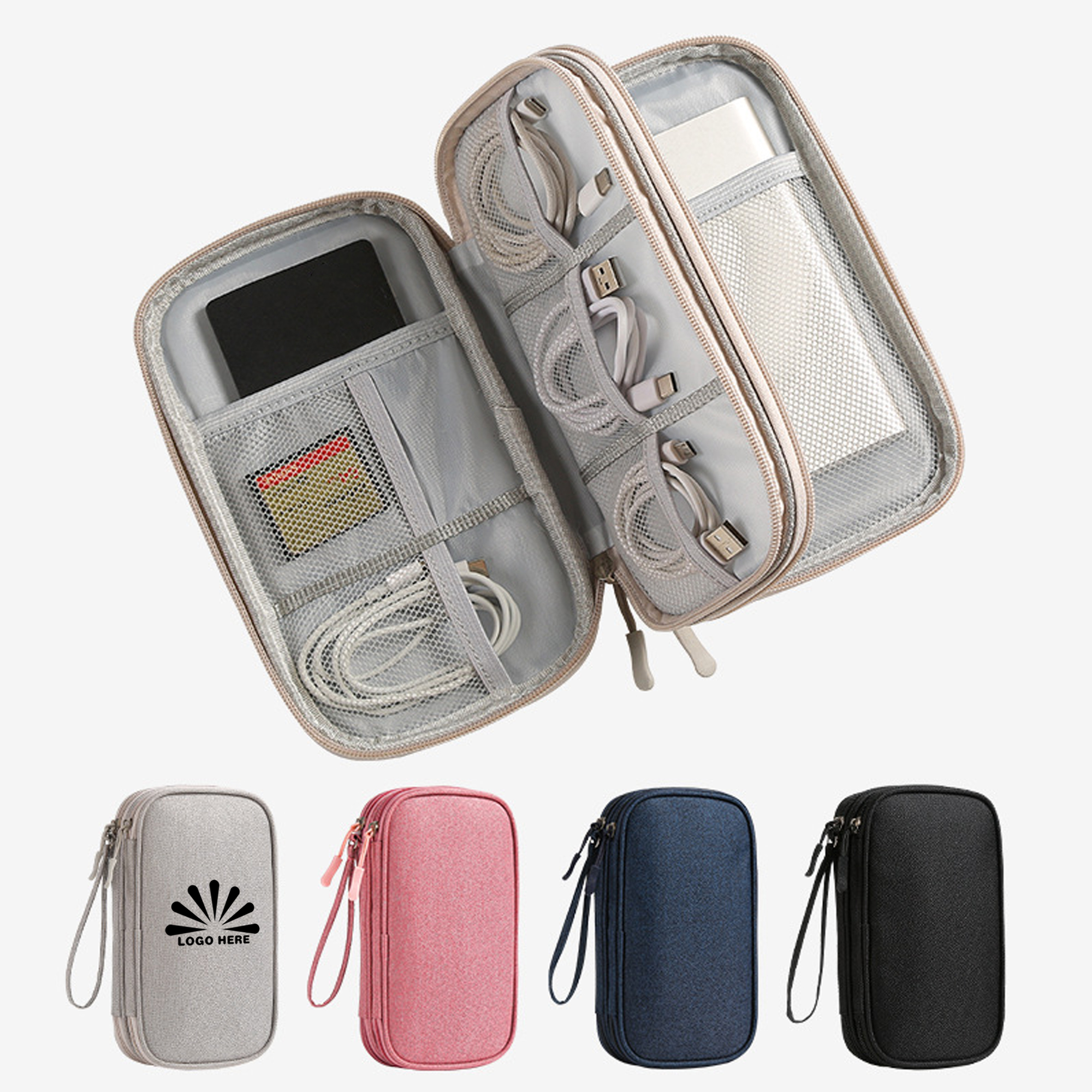Double Layer Waterproof Electronics Organizer Bag 2