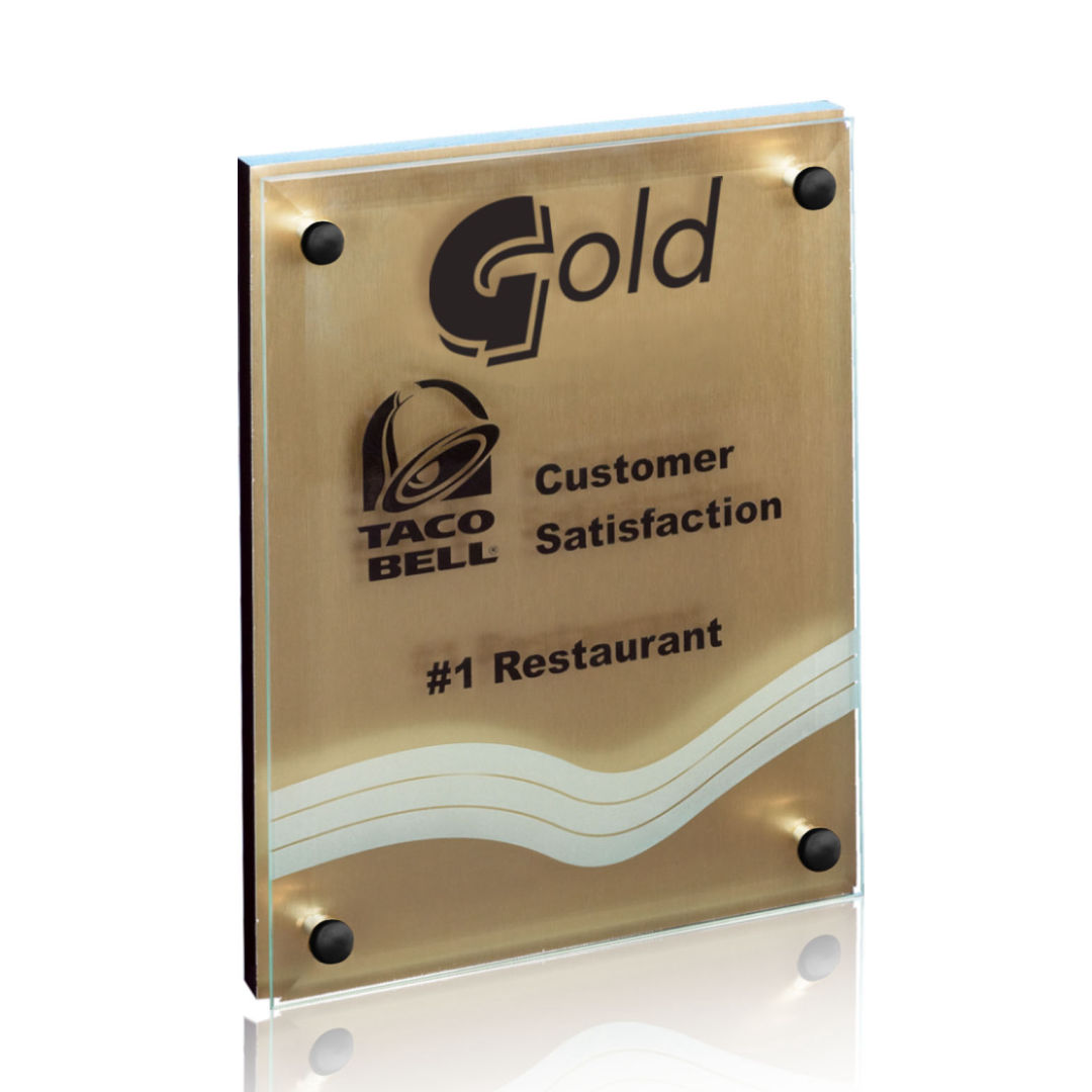 Kingston Plaque - Metallic Gold 9