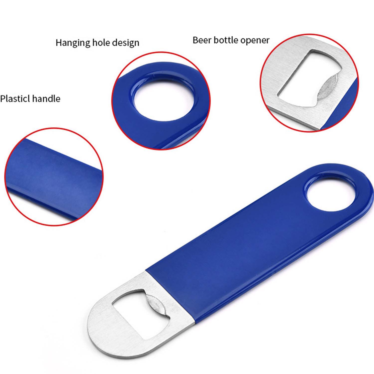 PVC Coated Stainless Steel Bottle Opener 5