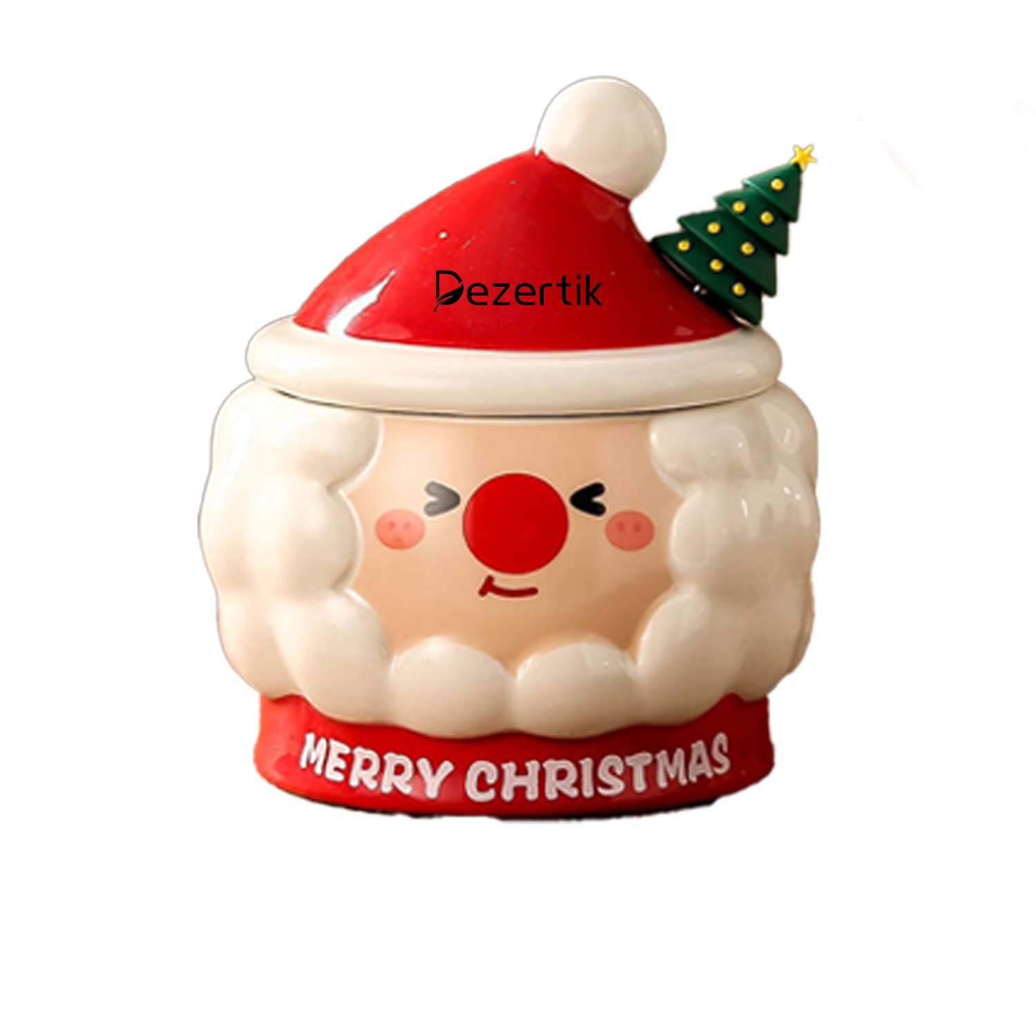15OZ Santa Claus Mug with Spoon for Home Use 3