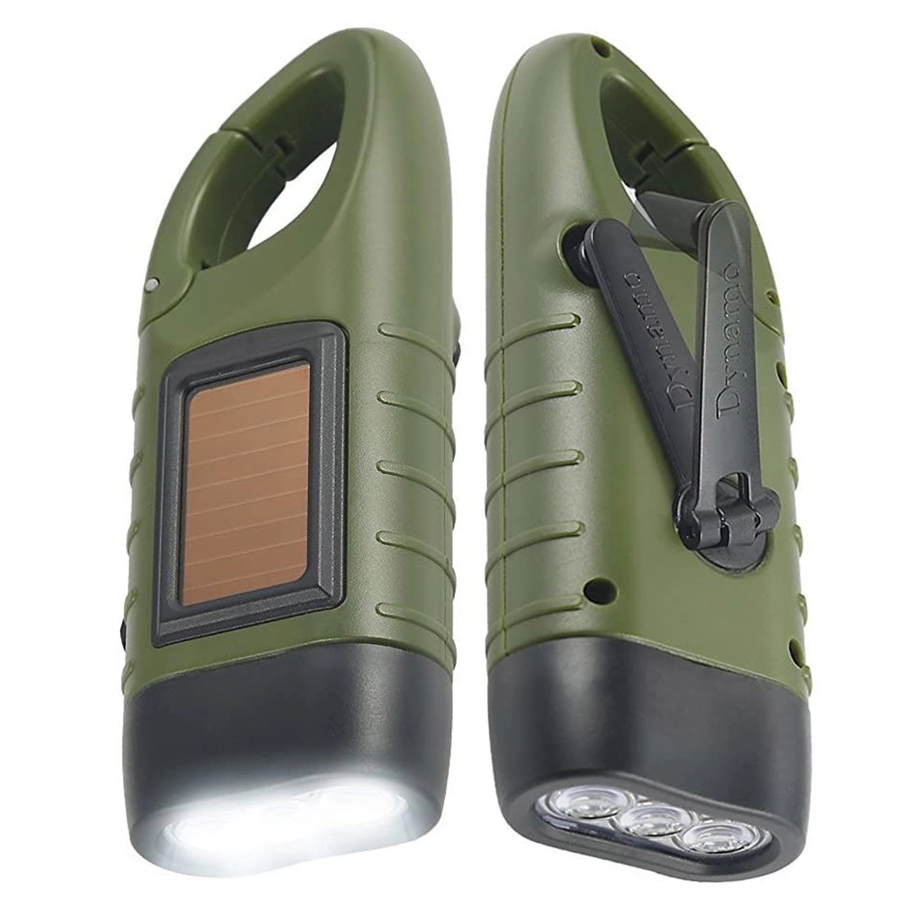 Hand Crank Solar LED Flashlight 3