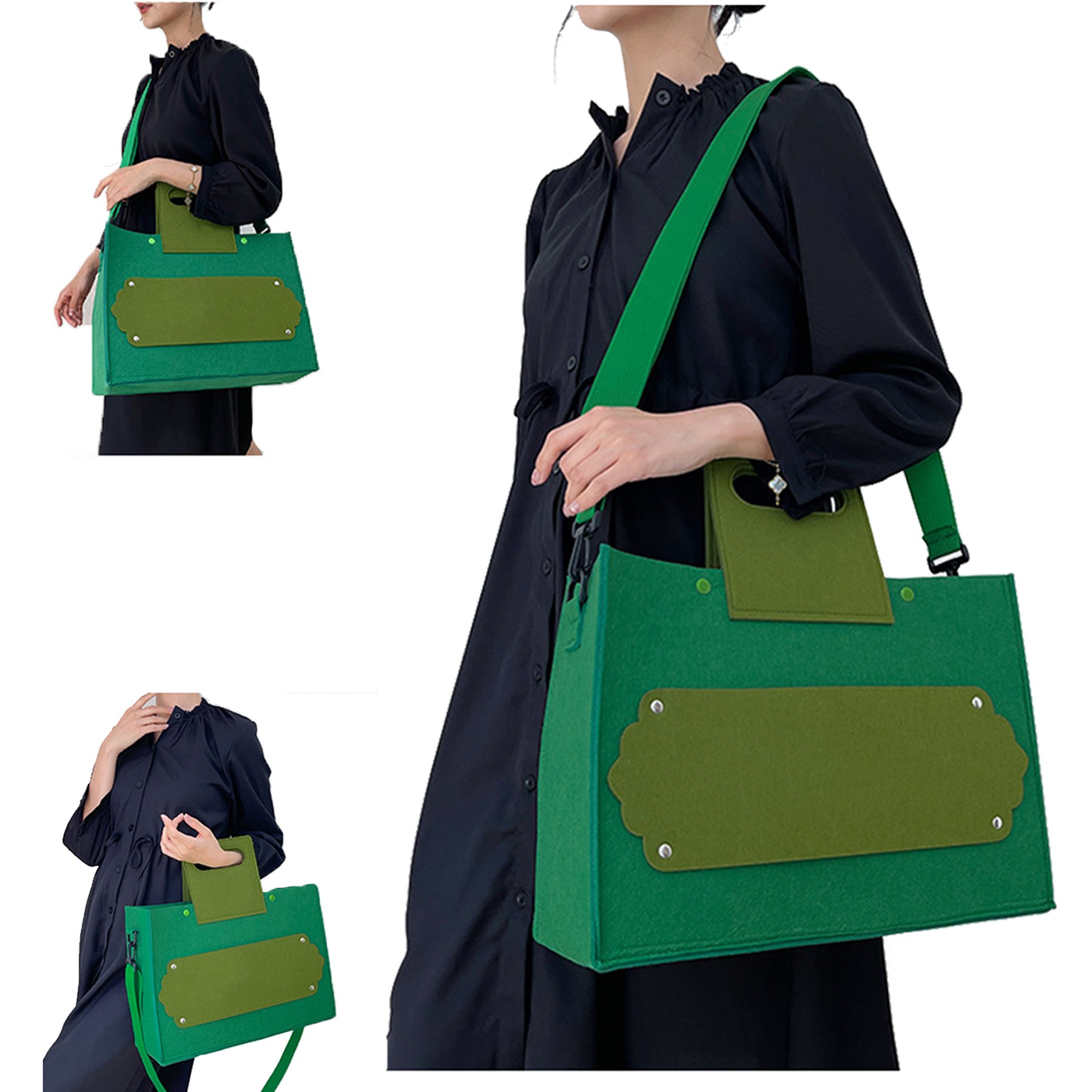Felt Material Large Tote Bag 3