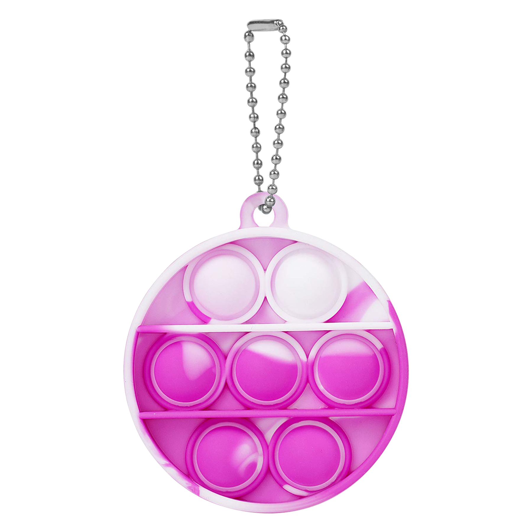 Multifuctional Silicone Round Mini Push Bubble Keychain 8
