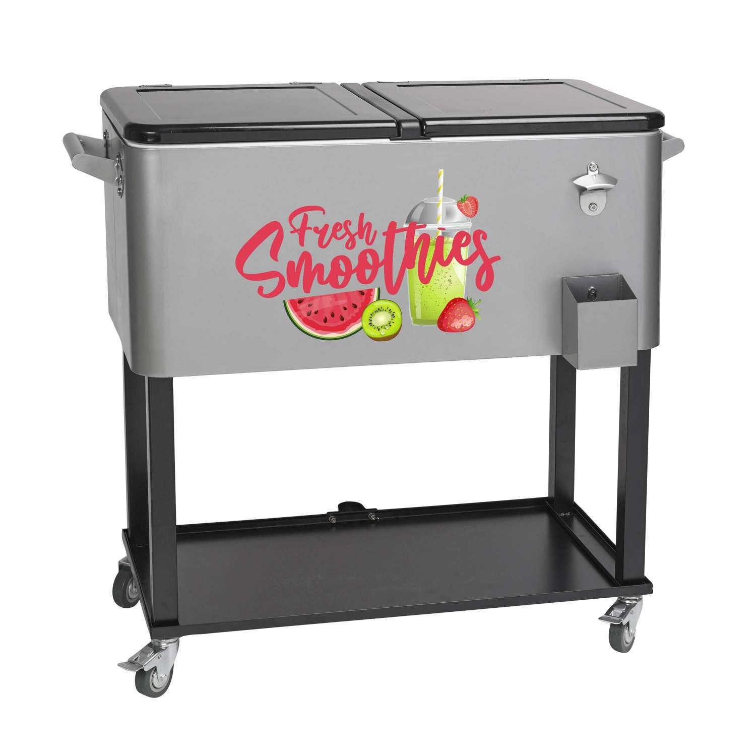 Rolling Cooler Vending Cart, Front Imprint