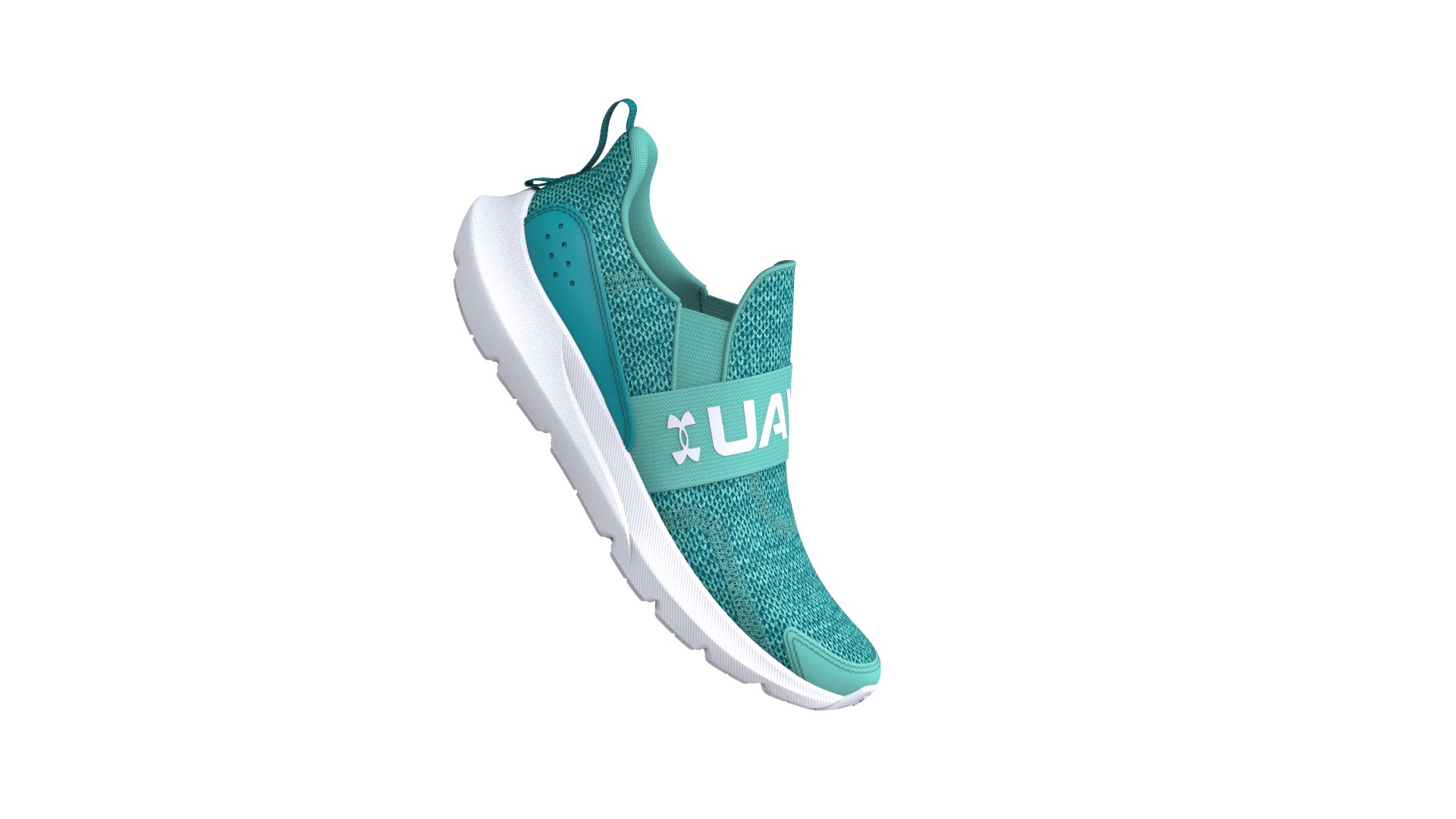 UA Surge 3 Slip Girls' Pre-School Running Shoes 5