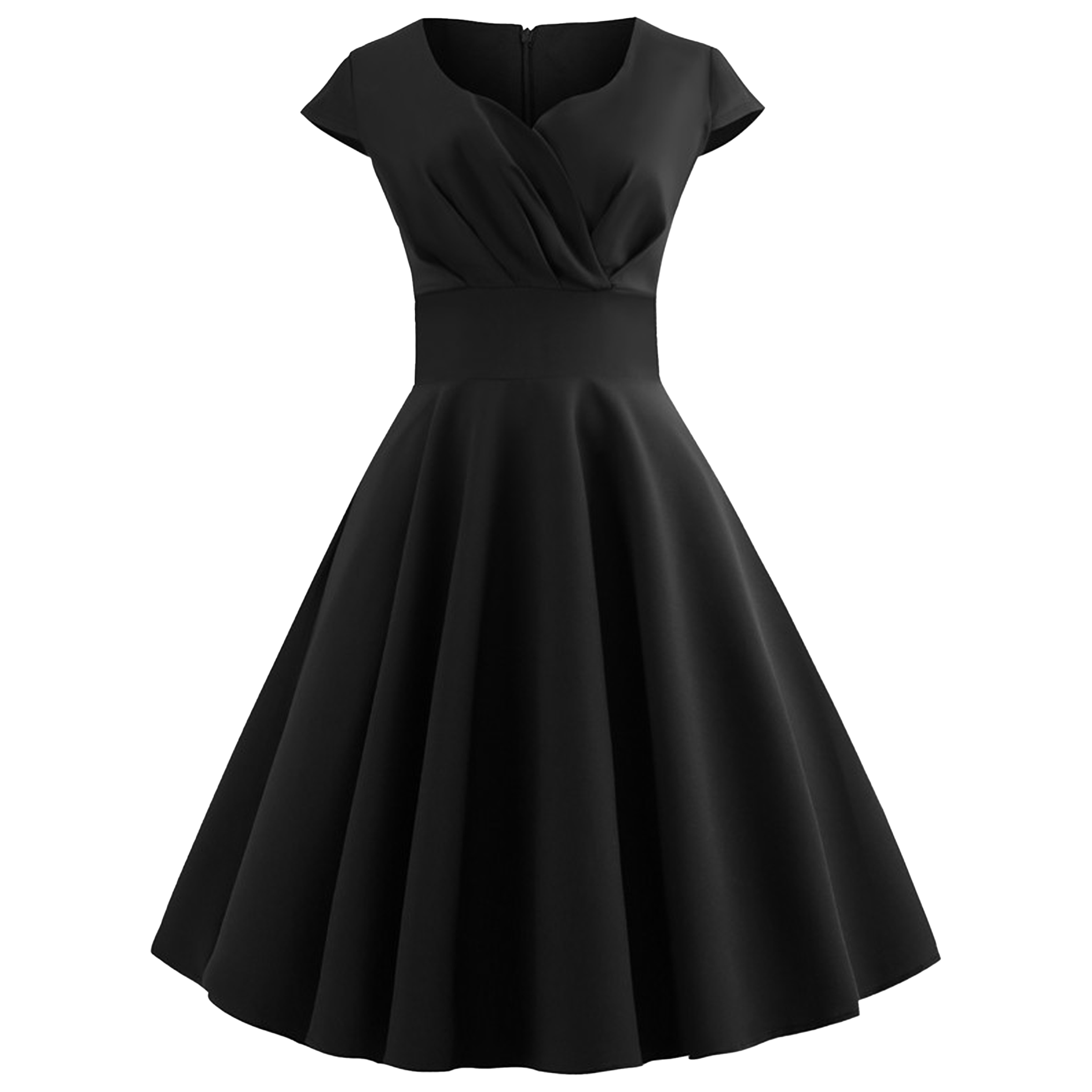 Polyester Summer V-Neck Dress 7