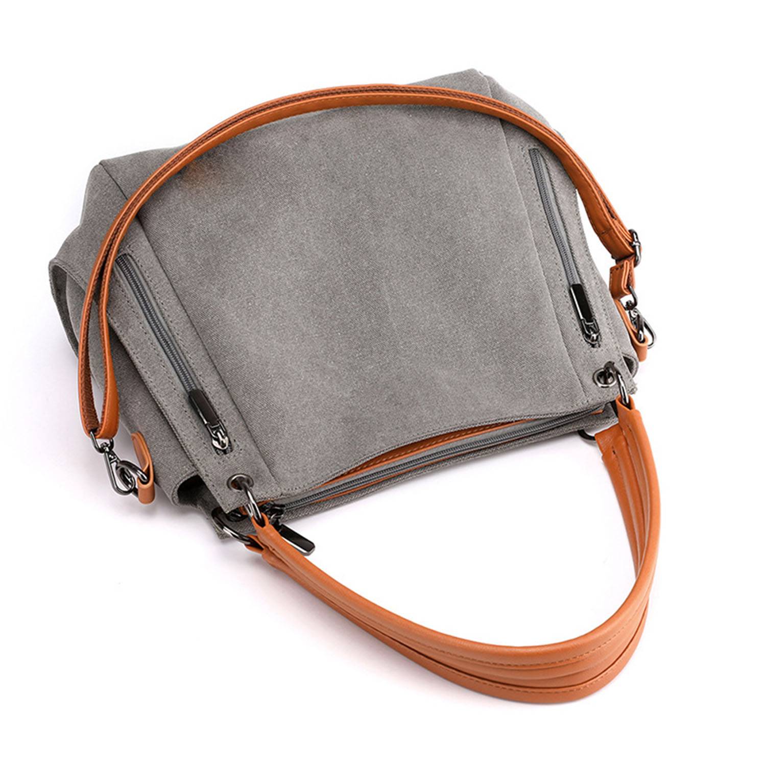 Large Capacity Simple Canvas Crossbody Bag 8