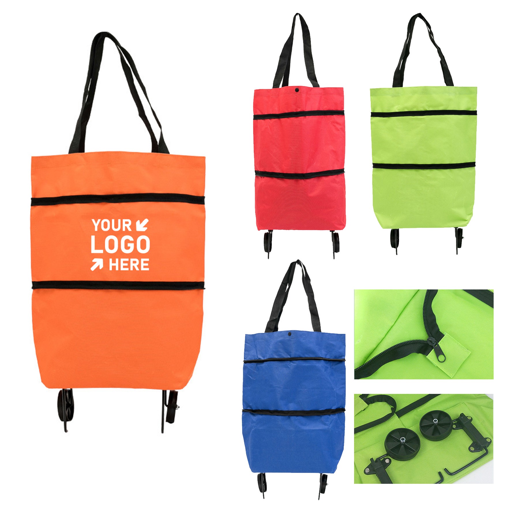 2 In 1 Lightweight Collapsible Shopping Cart 1