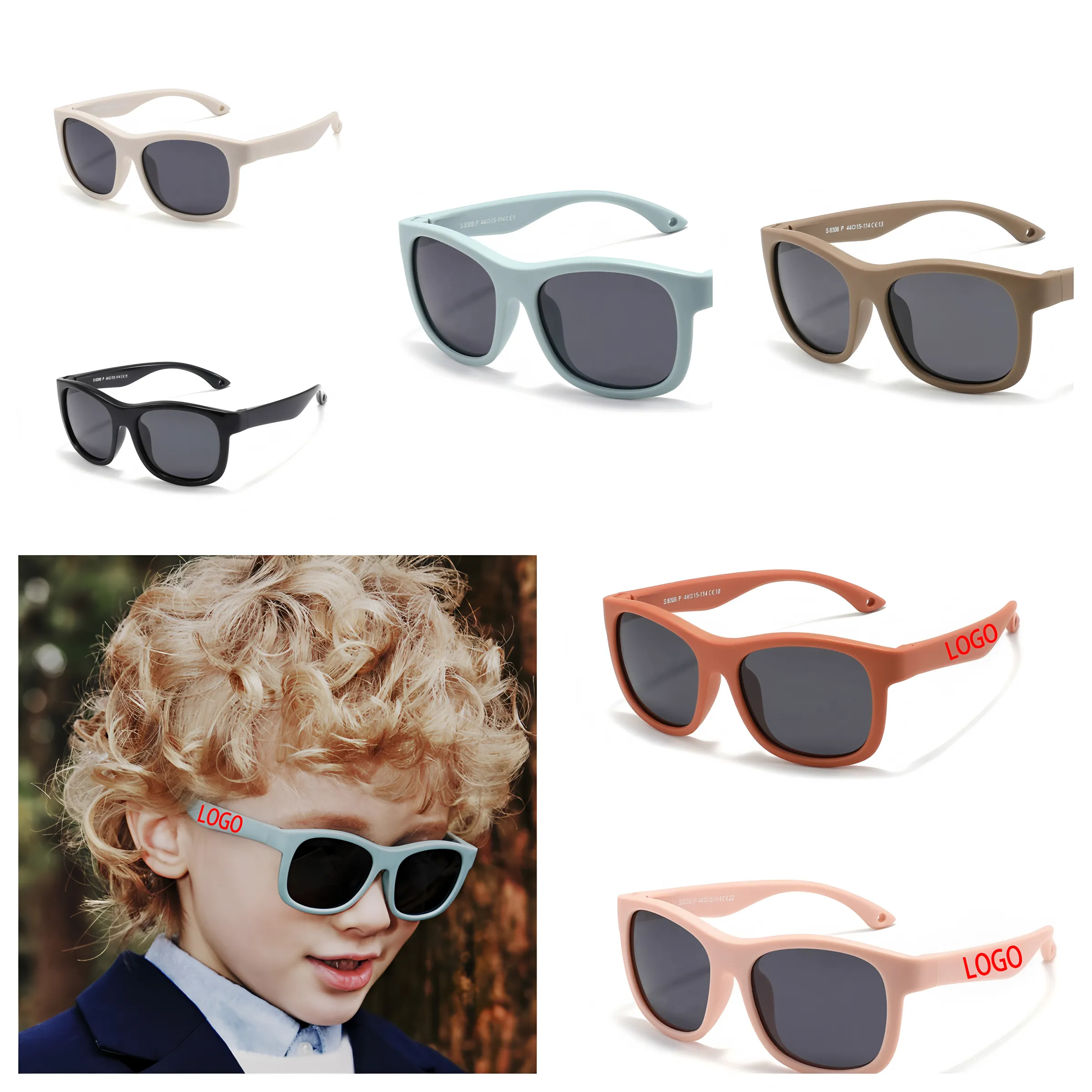 Wholesale Baby Polarized Sunglasses 6-12 Months Trendy Unbreakable B2B Supplier Low MOQ 2