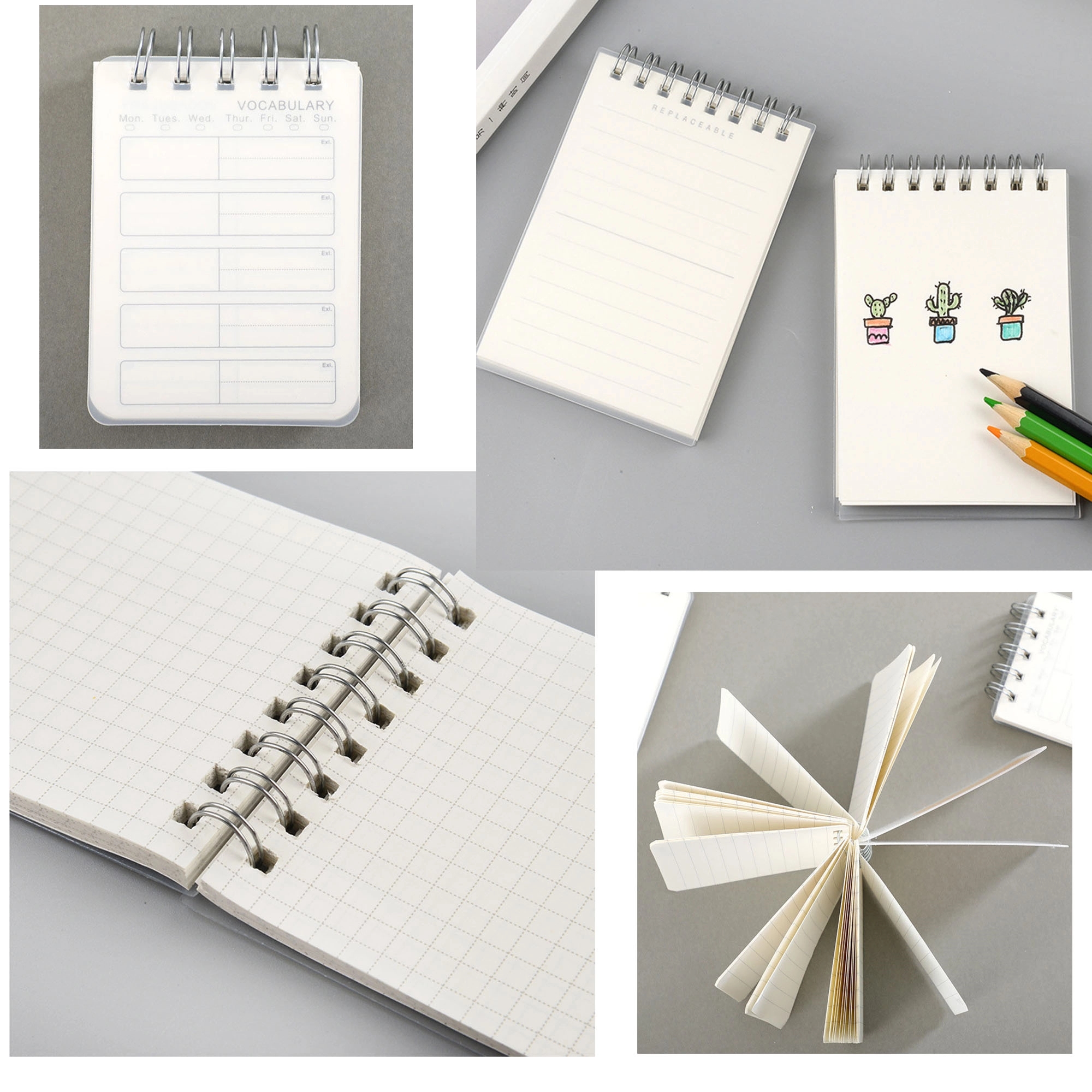 Mini Spiral Top Bound Notebook 3