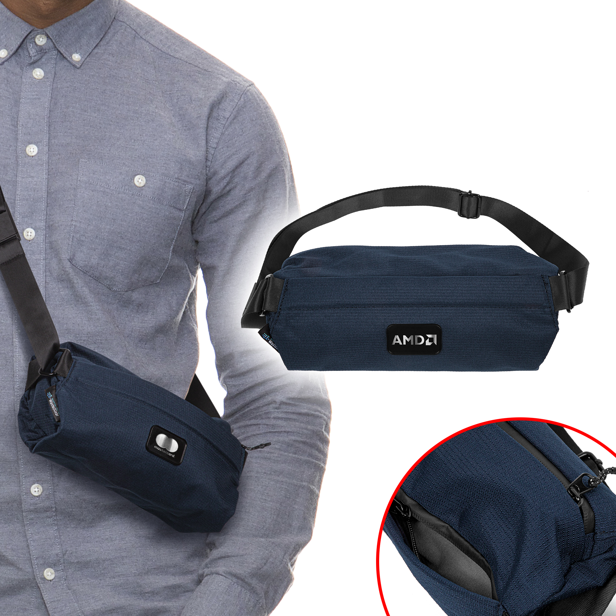 Waste2Gear Recycled Ocean Plastic Fabric Sling Bag 1