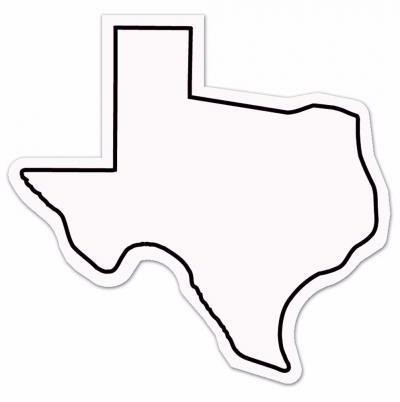 Texas State Shape Magnet - Full Color 2
