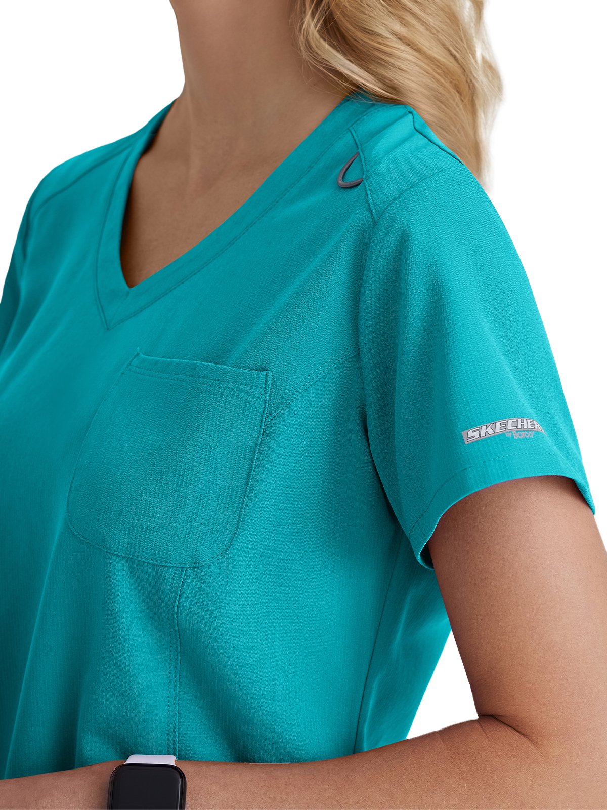Skechers - Women's One-Pocket V-Neck Dignity Tuck-In Scrub Top 8