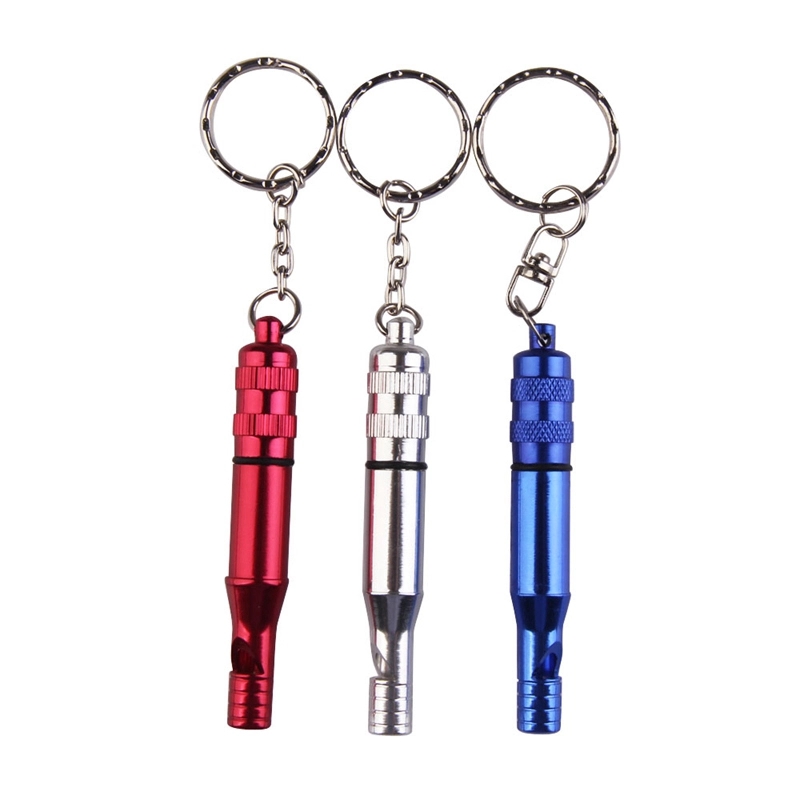 Aluminum Emergency Survival Whistle Keychain 6