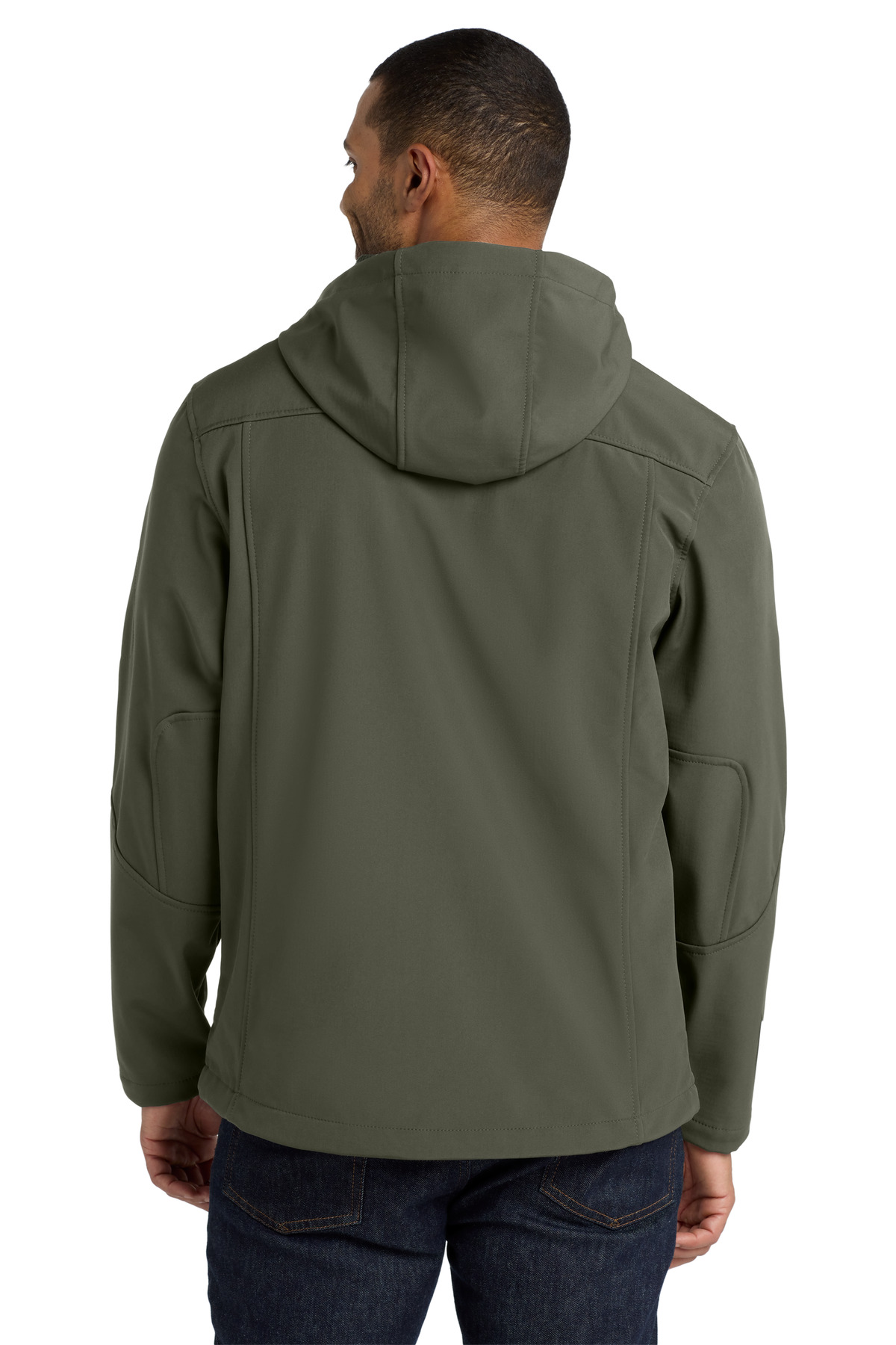 Port Authority Textured Hooded Soft Shell Jacket. J706 8