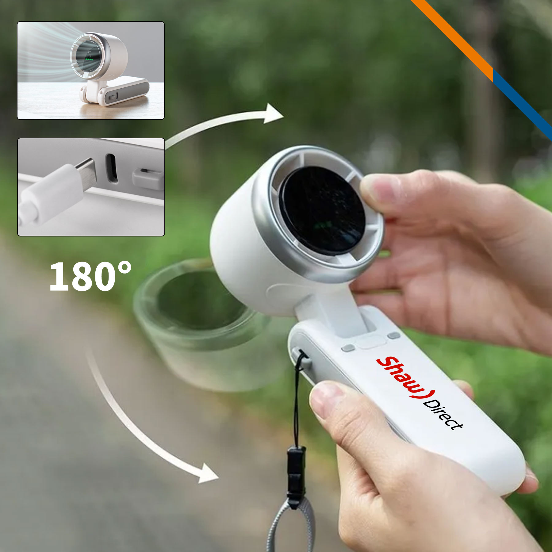 Joslyn Foldable Turbo Handheld Fan 8