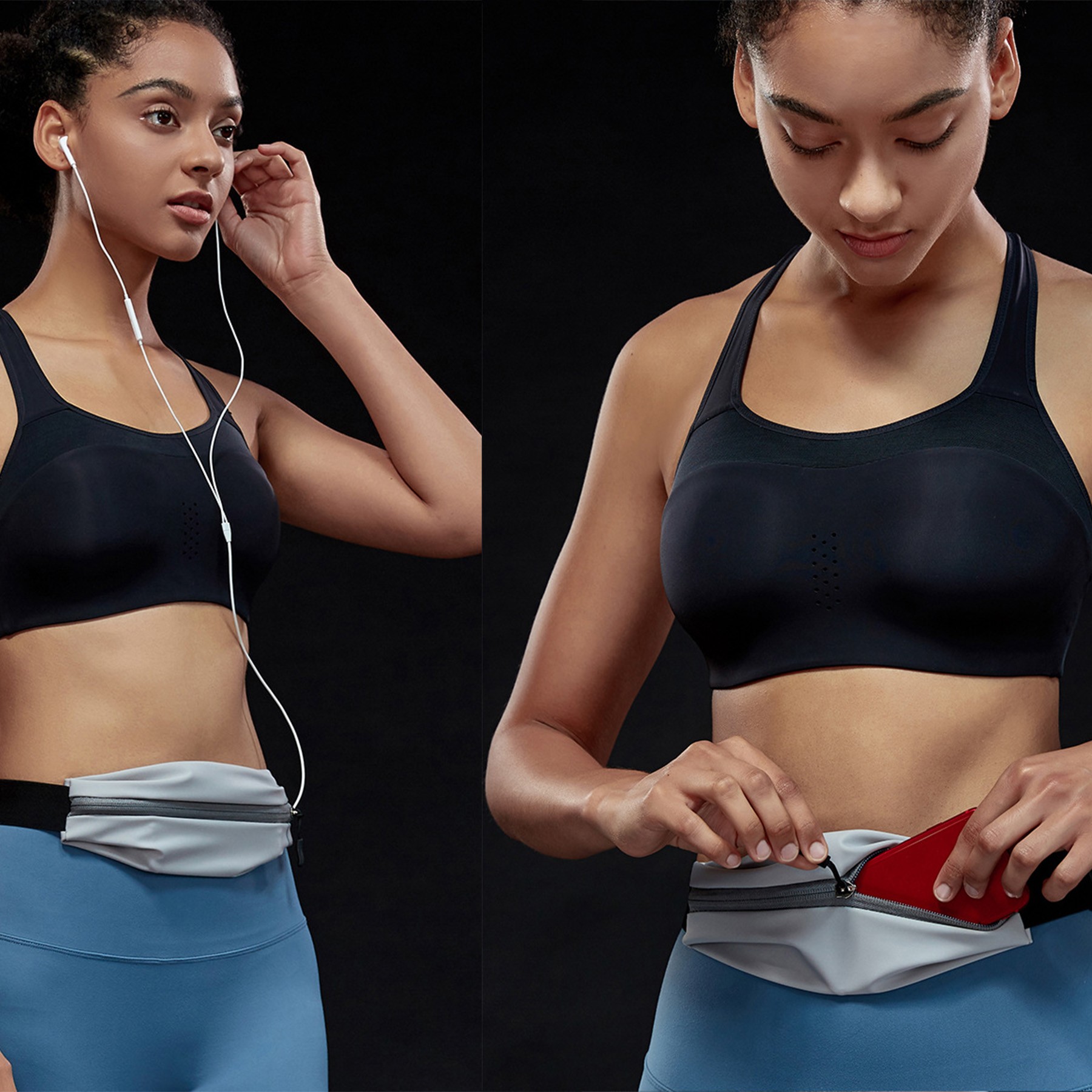 Running Cycling Sports Fanny Pack With Reflective Strip 2