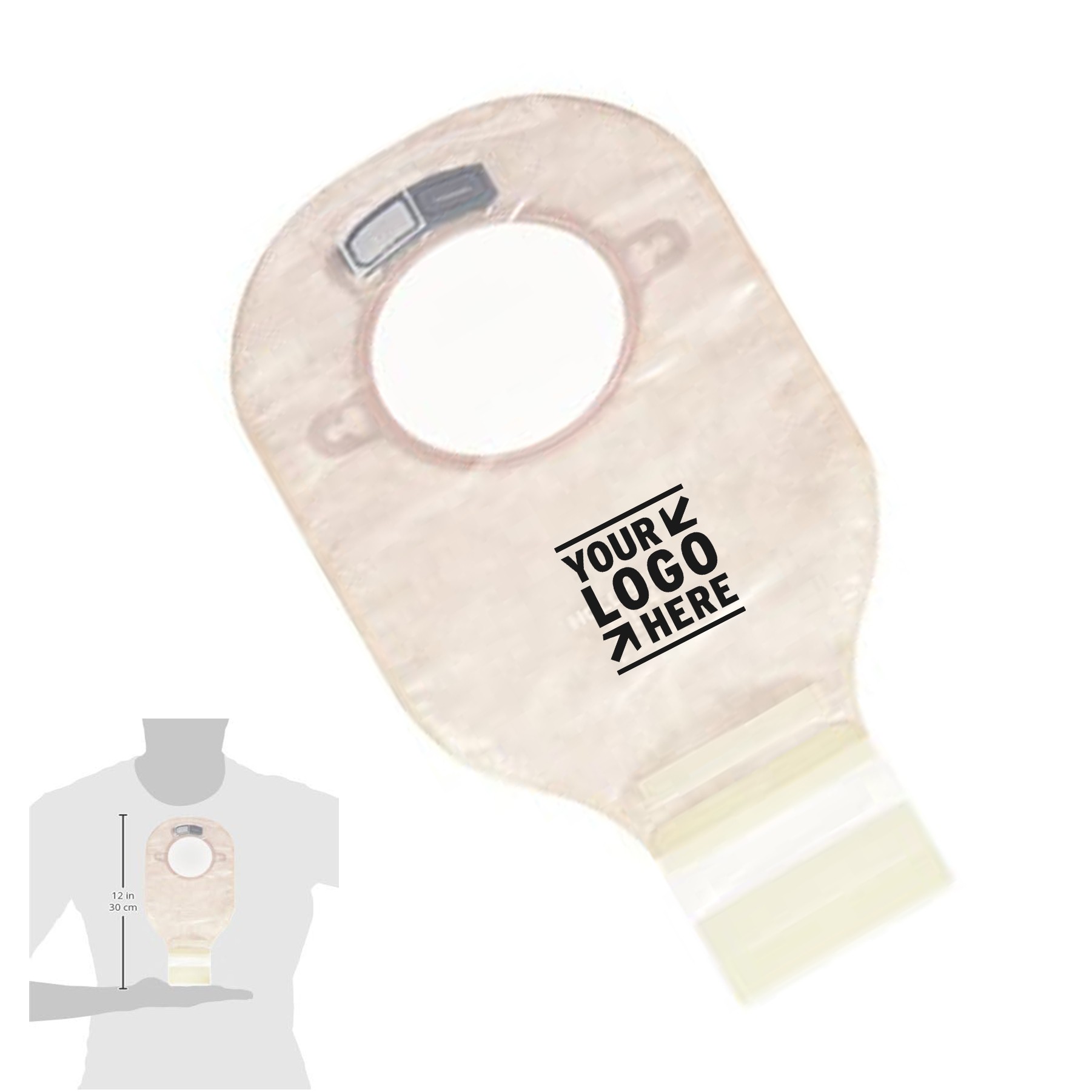 10 Count 12 Inch Hollister New Image Drainable Colostomy Pouch 2