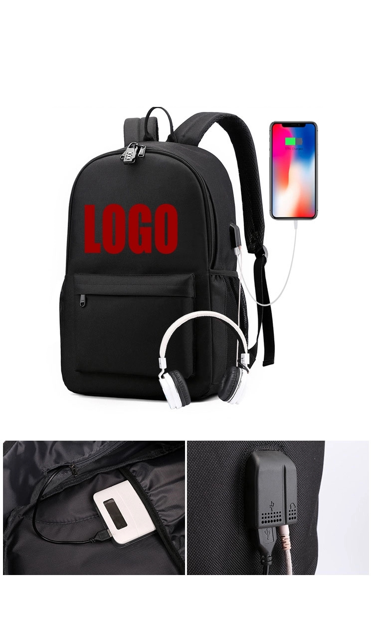 Custom Two-piece Laptops Backpacks with USB Charging Port 14