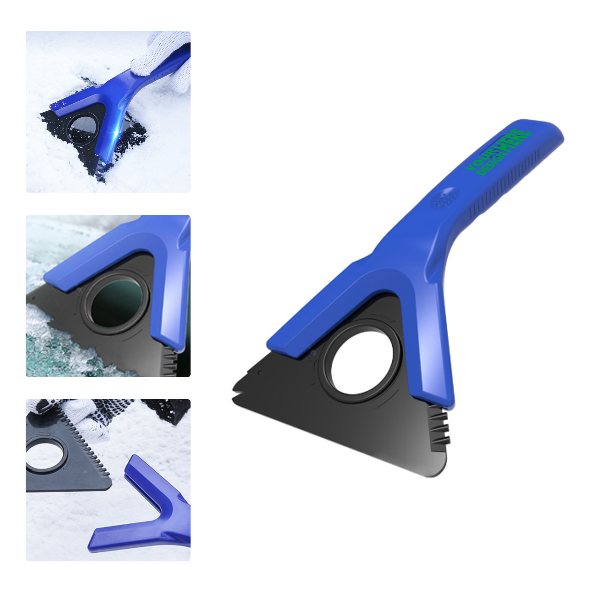 MOQ 50 Multi-Function Car Snow Scraper Ice Removal Tool 3