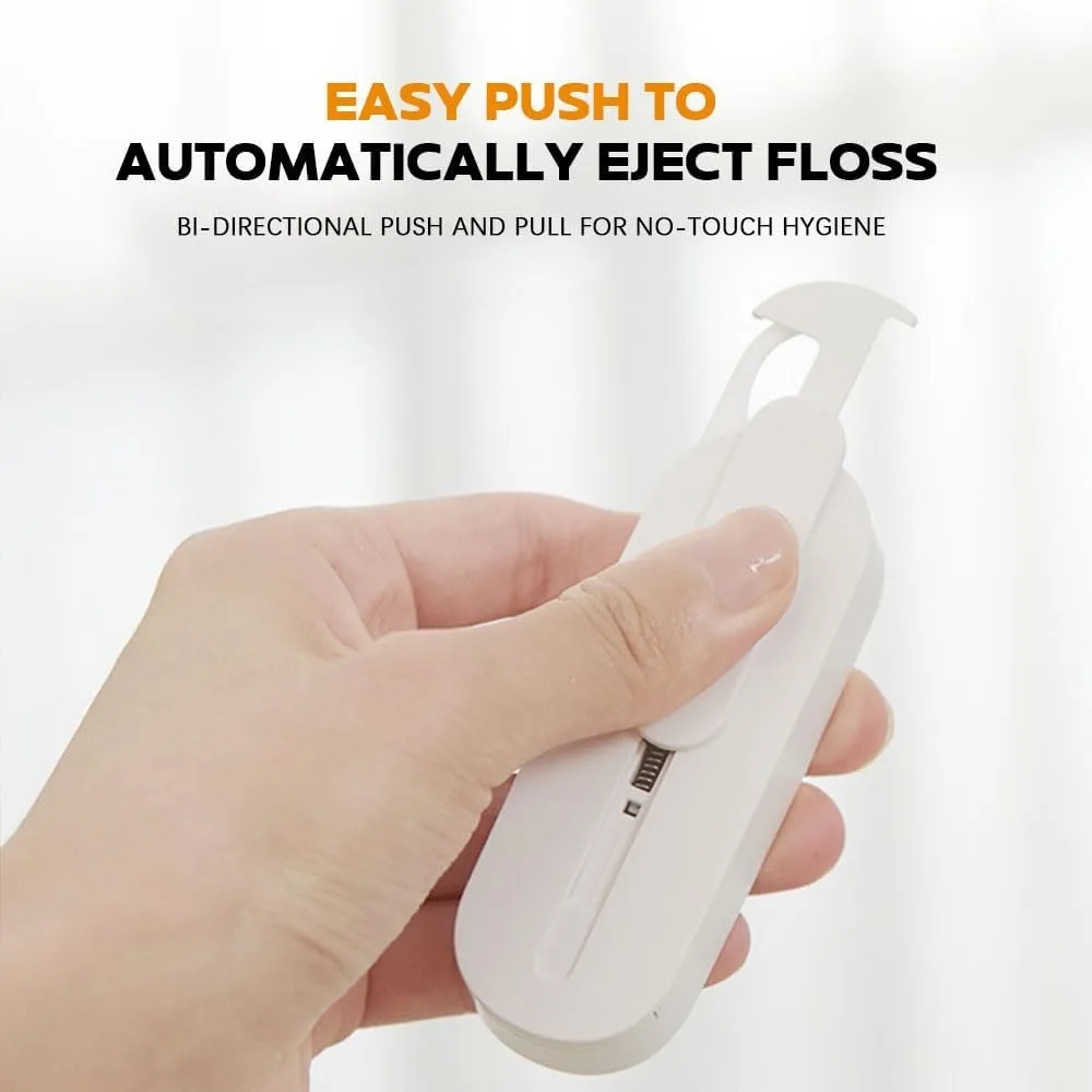 Portable Automatic Floss Dispenser with 10 Floss Picks 4