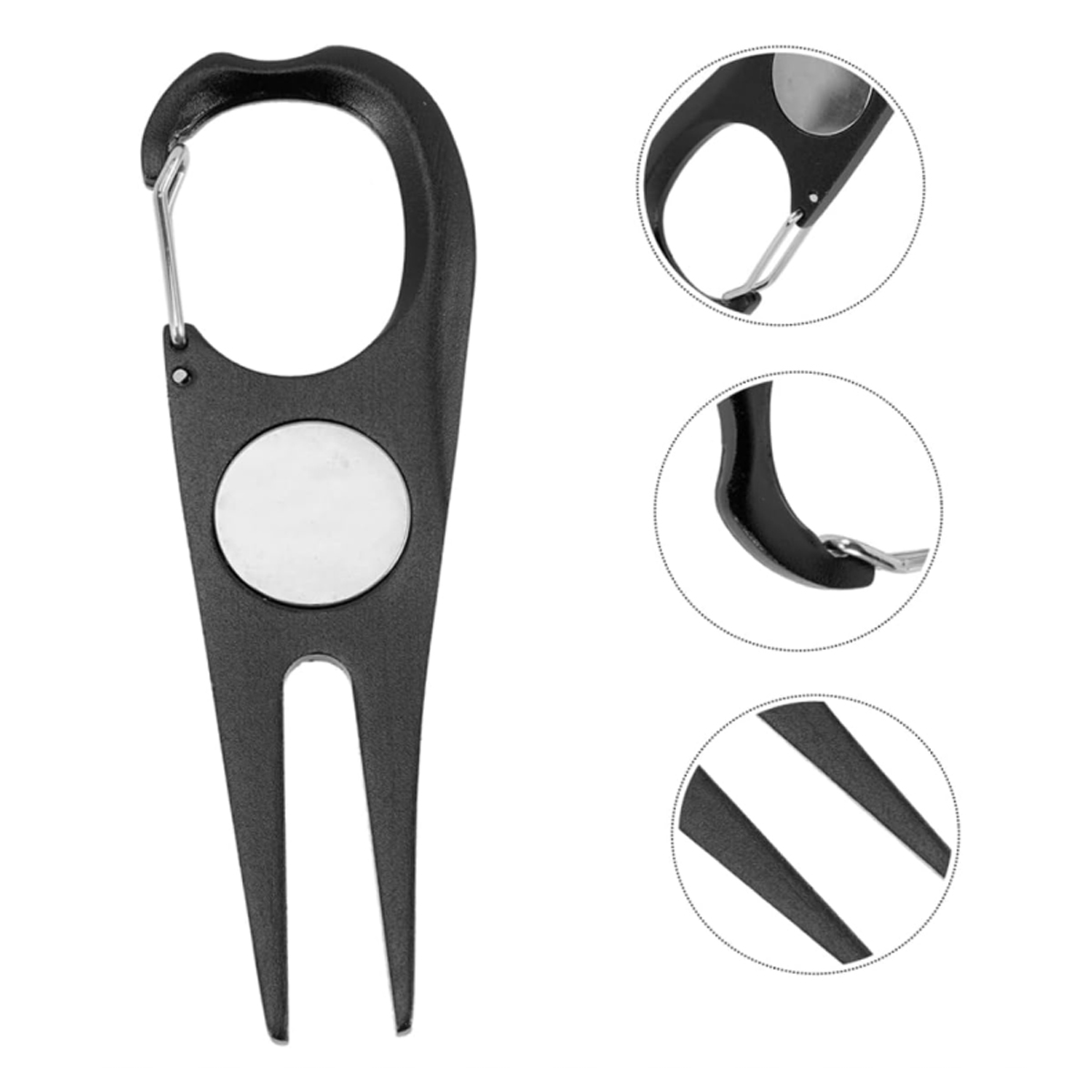 Golf Divot Tool with Bottle Opener and Carabiner Clip 6