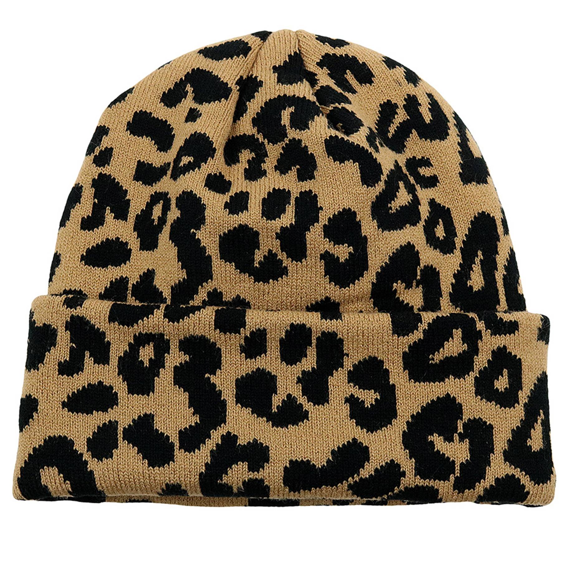 Spotted Knit Cap Cow Stripes Beanie 3