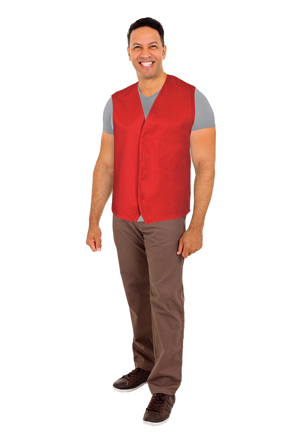 Button Down Vest w/ Chest Pocket 3