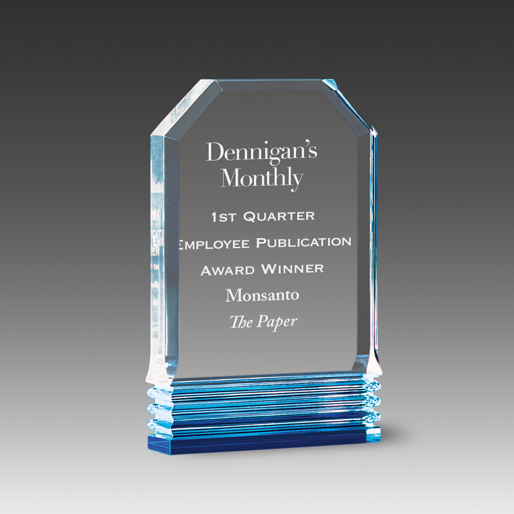 Diamond Carved Award (4"x6"x1") 2