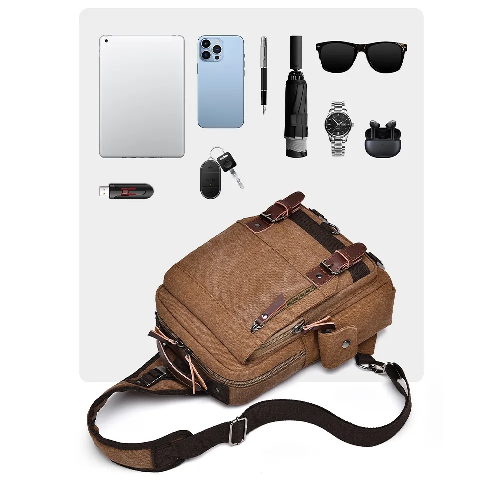 Cross Body Messenger Shoulder Sling Backpack Bag 3