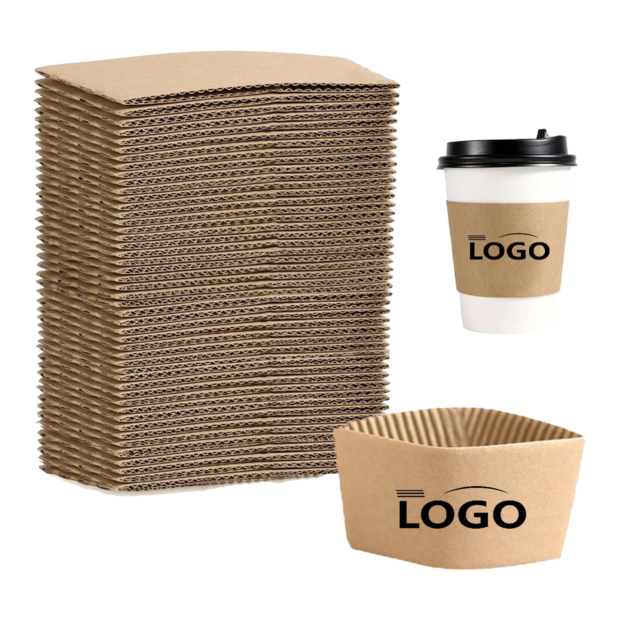 Customizable 16oz Disposable Coffee Cup Paper Sleeve 2